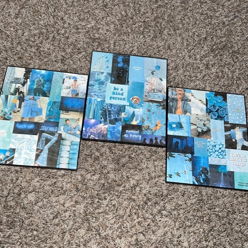aesthetic handmade collage frames
